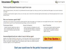 Tablet Screenshot of insuranceagentslocal.com